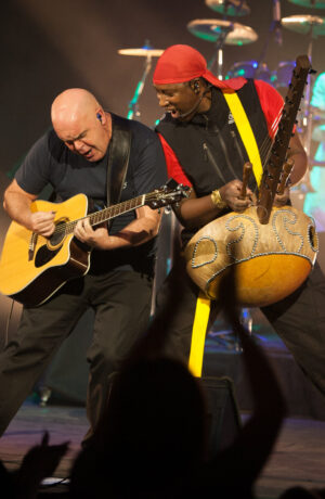 Afro Celt Sound System at The Barbican, London in 2010.
